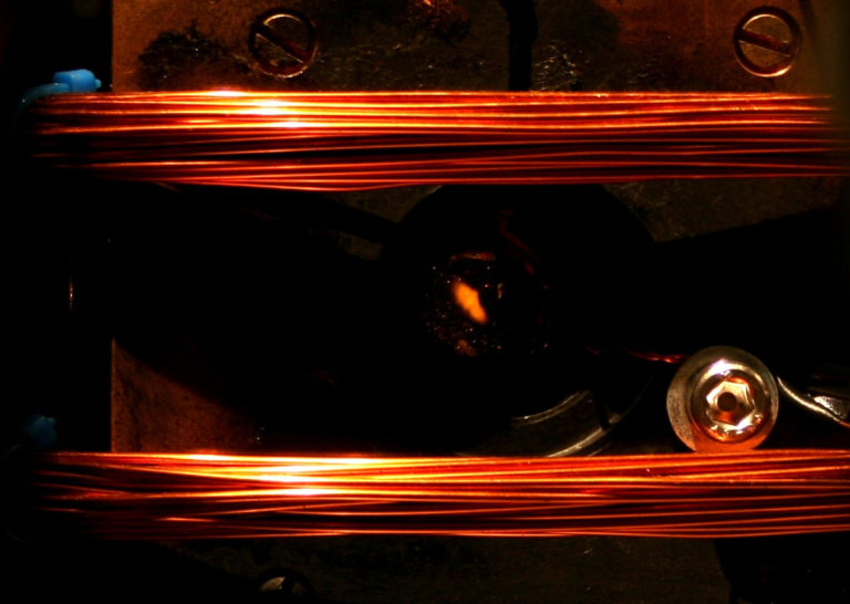 Piège magnéto-optique de rubidium.