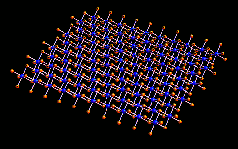 Structure du disulfure d'hafnium.